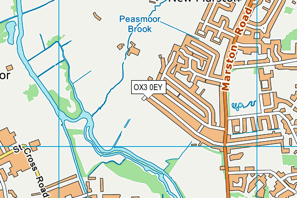 OX3 0EY map - OS VectorMap District (Ordnance Survey)