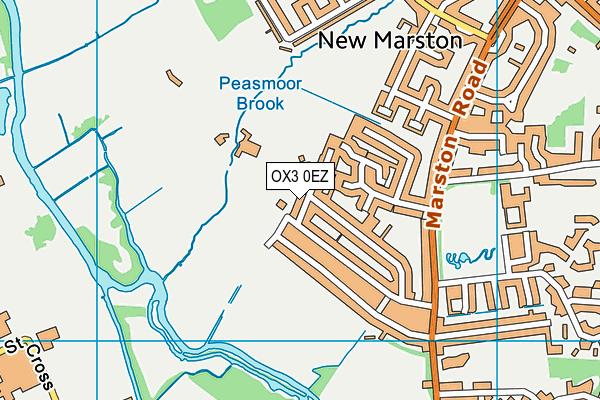 OX3 0EZ map - OS VectorMap District (Ordnance Survey)
