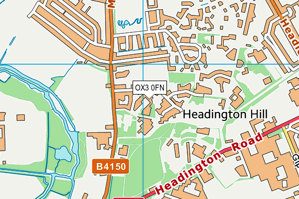 OX3 0FN map - OS VectorMap District (Ordnance Survey)