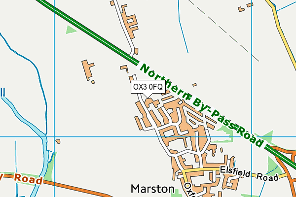 OX3 0FQ map - OS VectorMap District (Ordnance Survey)