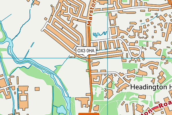 OX3 0HA map - OS VectorMap District (Ordnance Survey)