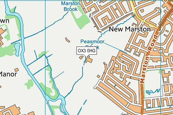 OX3 0HG map - OS VectorMap District (Ordnance Survey)