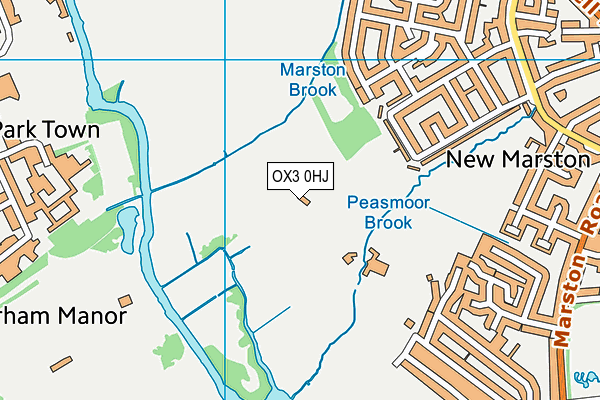 OX3 0HJ map - OS VectorMap District (Ordnance Survey)