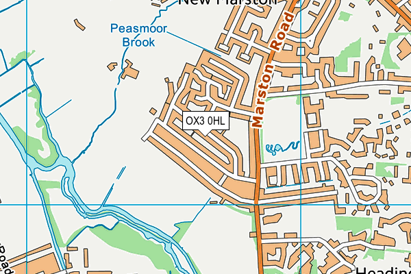 OX3 0HL map - OS VectorMap District (Ordnance Survey)