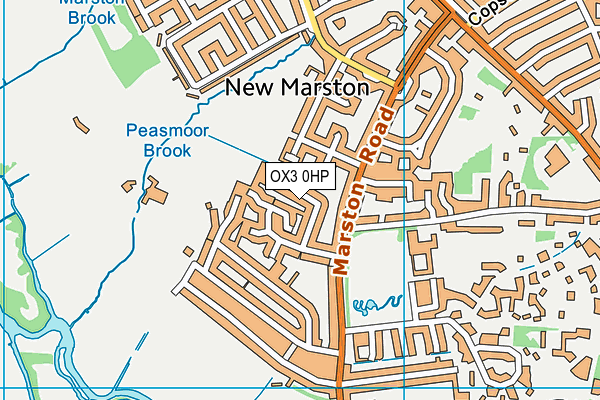 OX3 0HP map - OS VectorMap District (Ordnance Survey)