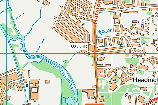 OX3 0HR map - OS VectorMap District (Ordnance Survey)