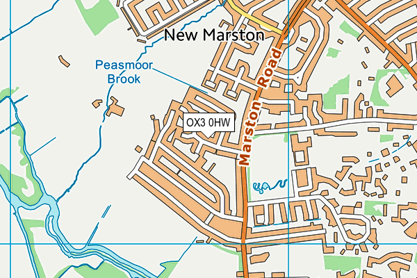 OX3 0HW map - OS VectorMap District (Ordnance Survey)