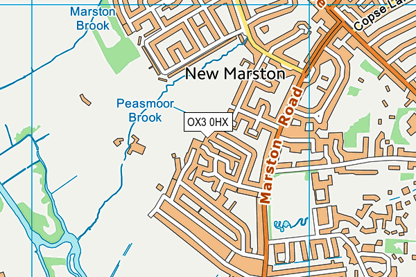 OX3 0HX map - OS VectorMap District (Ordnance Survey)