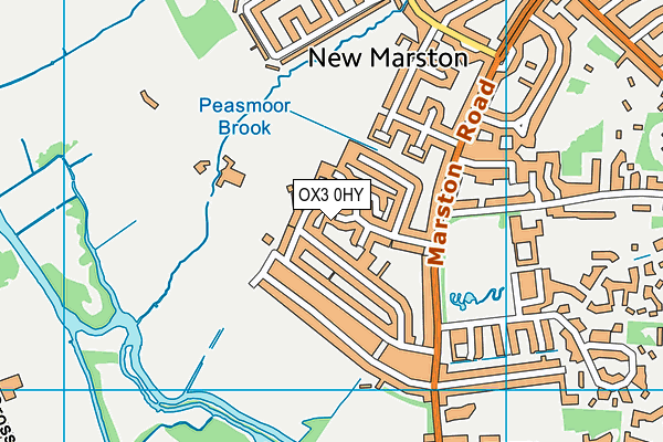 OX3 0HY map - OS VectorMap District (Ordnance Survey)