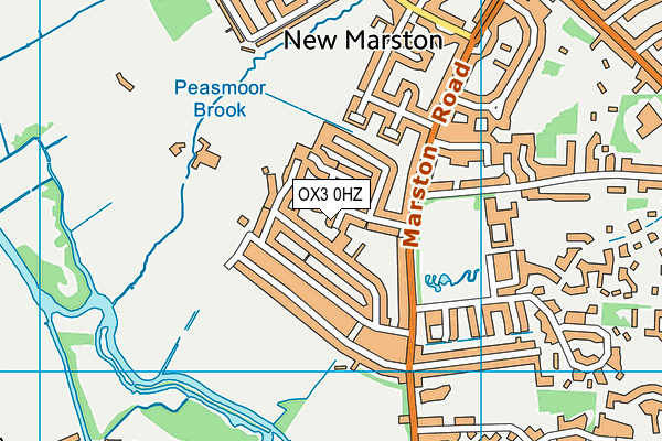 OX3 0HZ map - OS VectorMap District (Ordnance Survey)