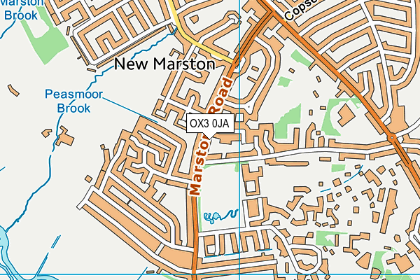 OX3 0JA map - OS VectorMap District (Ordnance Survey)