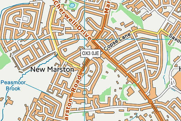 OX3 0JE map - OS VectorMap District (Ordnance Survey)
