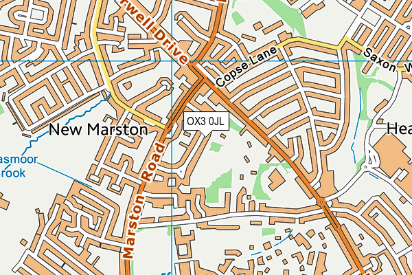 OX3 0JL map - OS VectorMap District (Ordnance Survey)