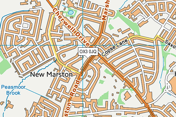 OX3 0JQ map - OS VectorMap District (Ordnance Survey)