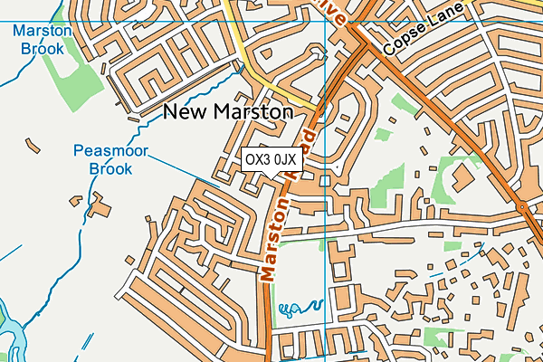 OX3 0JX map - OS VectorMap District (Ordnance Survey)