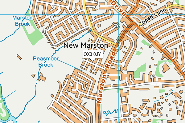 OX3 0JY map - OS VectorMap District (Ordnance Survey)