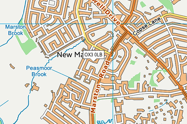 OX3 0LB map - OS VectorMap District (Ordnance Survey)