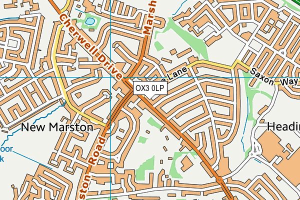 OX3 0LP map - OS VectorMap District (Ordnance Survey)