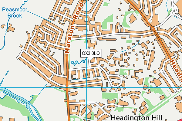 OX3 0LQ map - OS VectorMap District (Ordnance Survey)