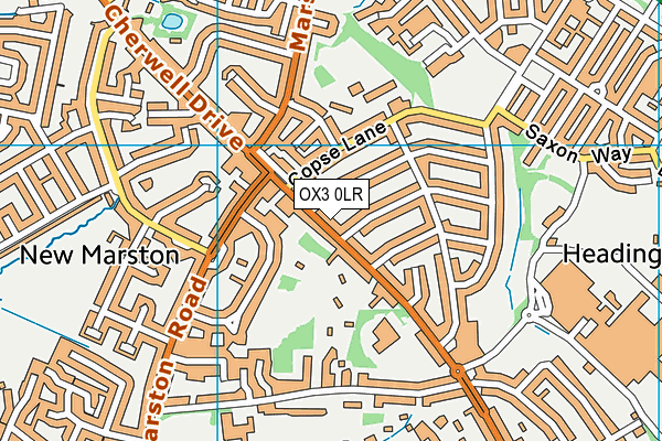 OX3 0LR map - OS VectorMap District (Ordnance Survey)