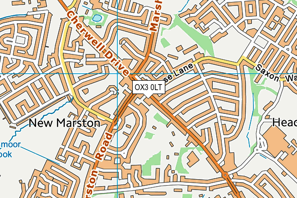OX3 0LT map - OS VectorMap District (Ordnance Survey)