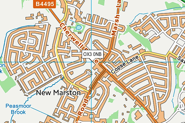 OX3 0NB map - OS VectorMap District (Ordnance Survey)