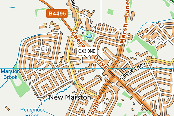 OX3 0NE map - OS VectorMap District (Ordnance Survey)