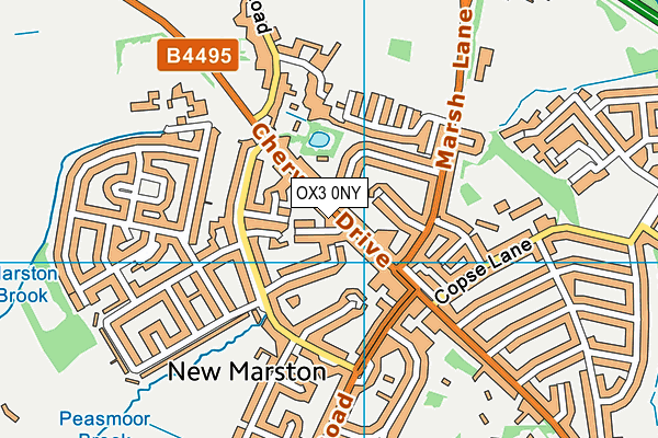 OX3 0NY map - OS VectorMap District (Ordnance Survey)