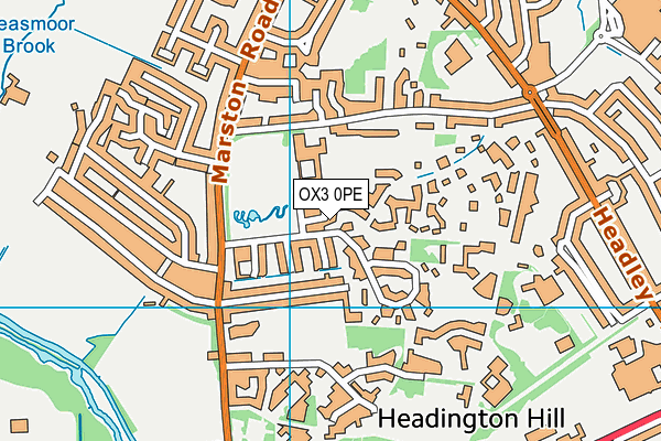 OX3 0PE map - OS VectorMap District (Ordnance Survey)