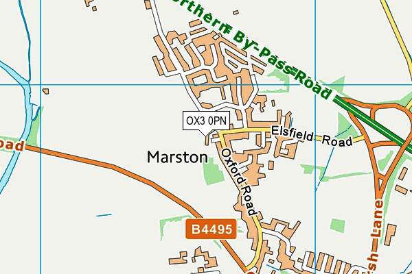 OX3 0PN map - OS VectorMap District (Ordnance Survey)