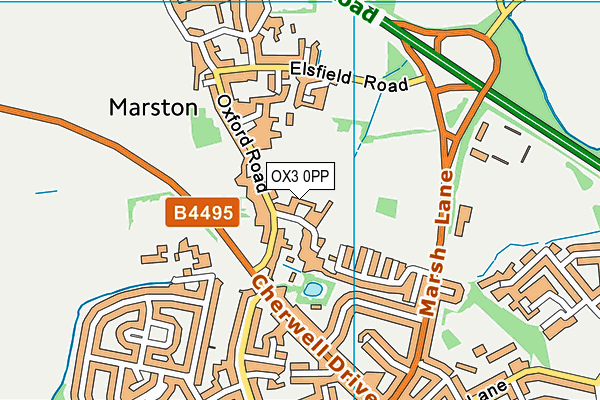 OX3 0PP map - OS VectorMap District (Ordnance Survey)