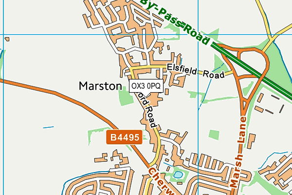 OX3 0PQ map - OS VectorMap District (Ordnance Survey)