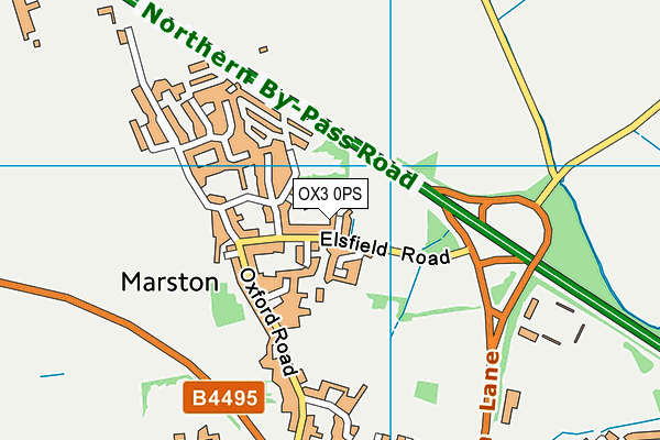 OX3 0PS map - OS VectorMap District (Ordnance Survey)