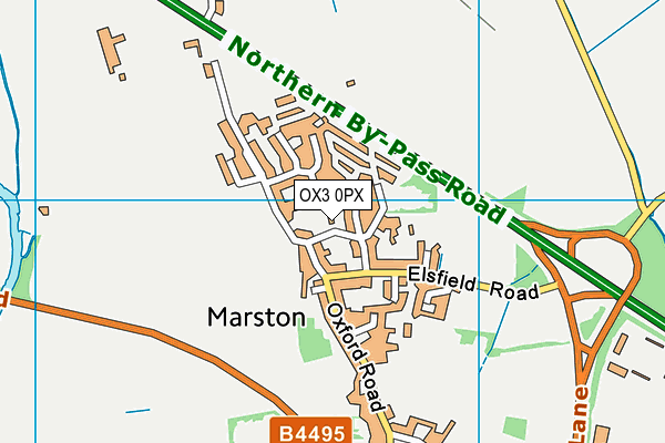 OX3 0PX map - OS VectorMap District (Ordnance Survey)