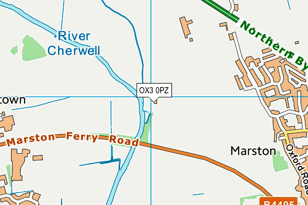 OX3 0PZ map - OS VectorMap District (Ordnance Survey)