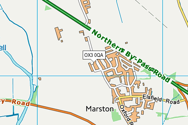 OX3 0QA map - OS VectorMap District (Ordnance Survey)