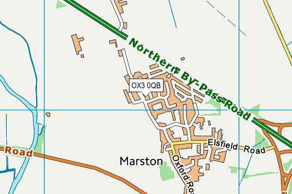 OX3 0QB map - OS VectorMap District (Ordnance Survey)