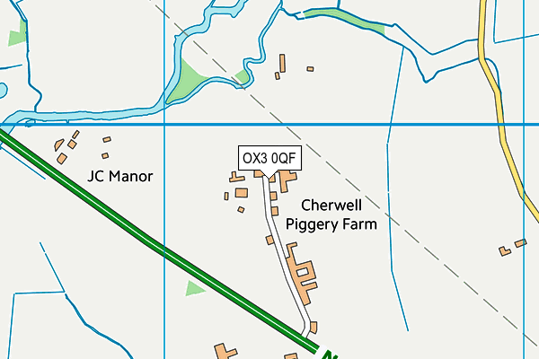 OX3 0QF map - OS VectorMap District (Ordnance Survey)