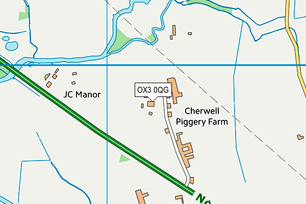 OX3 0QG map - OS VectorMap District (Ordnance Survey)