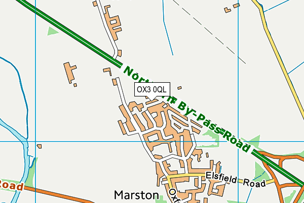 OX3 0QL map - OS VectorMap District (Ordnance Survey)