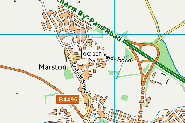 OX3 0QR map - OS VectorMap District (Ordnance Survey)