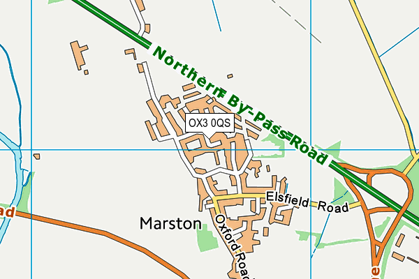 OX3 0QS map - OS VectorMap District (Ordnance Survey)