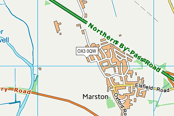 OX3 0QW map - OS VectorMap District (Ordnance Survey)