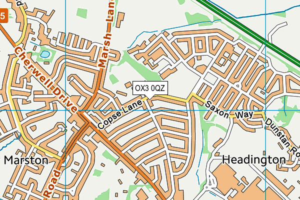 OX3 0QZ map - OS VectorMap District (Ordnance Survey)