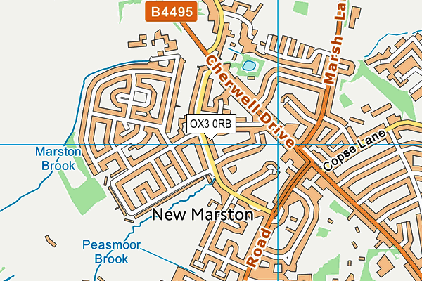 OX3 0RB map - OS VectorMap District (Ordnance Survey)