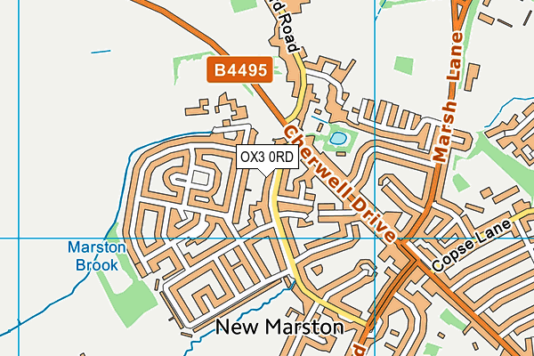 OX3 0RD map - OS VectorMap District (Ordnance Survey)