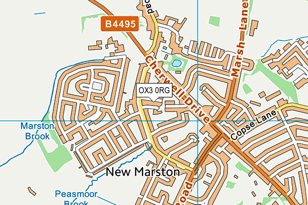 OX3 0RG map - OS VectorMap District (Ordnance Survey)