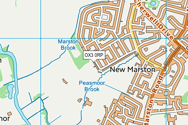 OX3 0RP map - OS VectorMap District (Ordnance Survey)