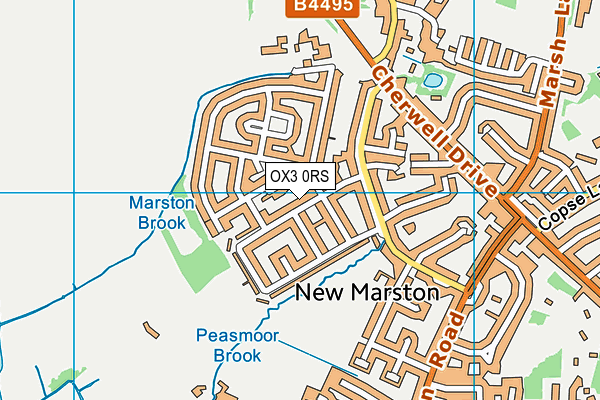 OX3 0RS map - OS VectorMap District (Ordnance Survey)