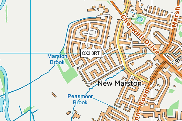 OX3 0RT map - OS VectorMap District (Ordnance Survey)